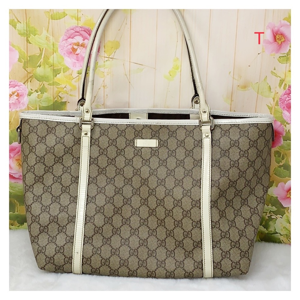 Gucci Brown and Cream Tote Bag